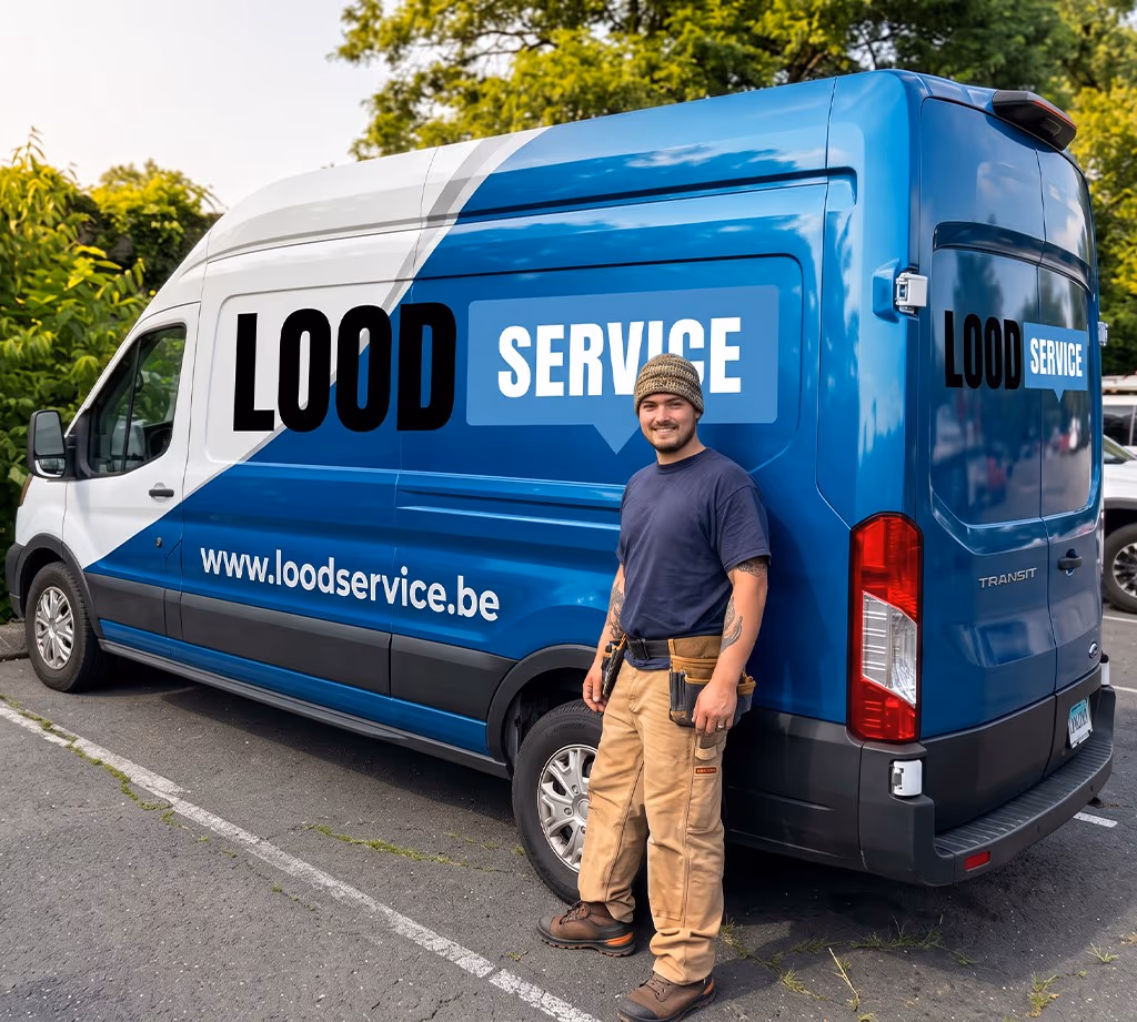 LoodService loodgieter bij de blauwe servicebus – spoedloodgieter en ontstopping in Vlaanderen, www.loodservice.be